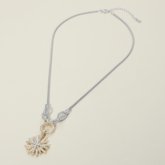 PDN9296 - Aurora Radiance Sunburst Necklace-10-Jewelry-Wona Trading, Inc.-Krista Anne's Boutique, Women's Fashion and Accessories Located in Oklahoma City, OK and Black Mountain, NC