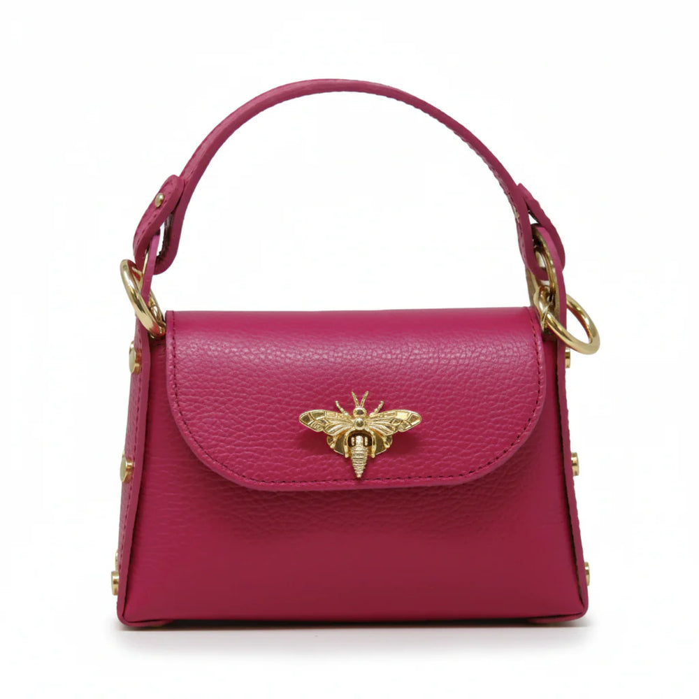 GF1085 - Bee Lock Mini Bag + Crossbody-09-Accessories-German Fuentes-Krista Anne's Boutique, Women's Fashion and Accessories Located in Oklahoma City, OK and Black Mountain, NC