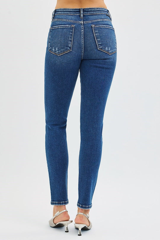 PKA21319 - Stephany Skinny Jeans-04-Bottoms-Risen-Krista Anne's Boutique, Women's Fashion and Accessories Located in Oklahoma City, OK and Black Mountain, NC