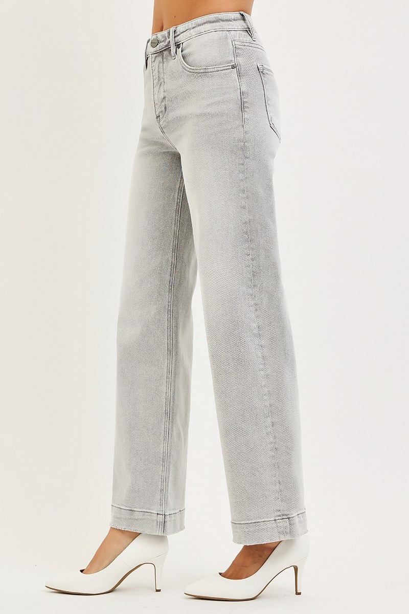 PSA21585 -Silver Mist Jean-04-Bottoms-Risen Jeans-Krista Anne's Boutique, Women's Fashion and Accessories Located in Oklahoma City, OK and Black Mountain, NC