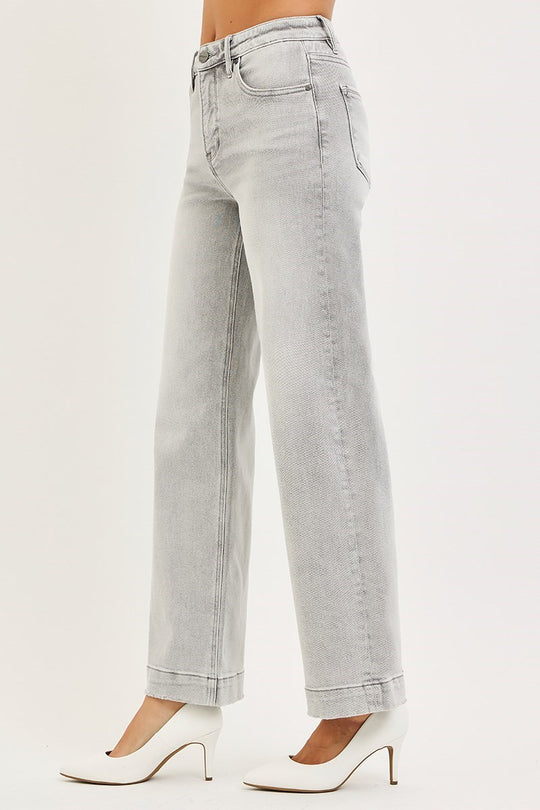 PSA21585 -Silver Mist Jean-04-Bottoms-Risen Jeans-Krista Anne's Boutique, Women's Fashion and Accessories Located in Oklahoma City, OK and Black Mountain, NC