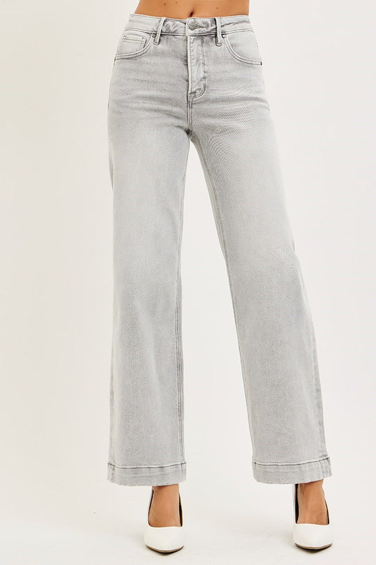 PSA21585 -Silver Mist Jean-04-Bottoms-Risen Jeans-Krista Anne's Boutique, Women's Fashion and Accessories Located in Oklahoma City, OK and Black Mountain, NC