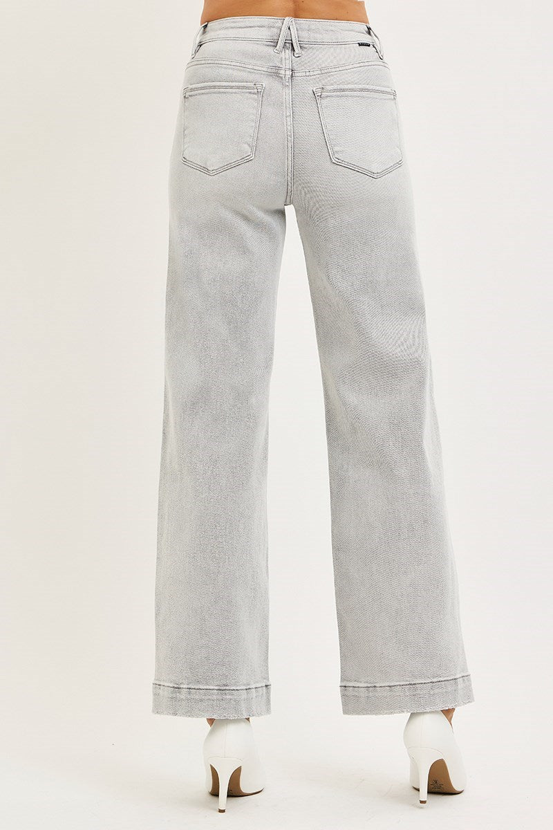 PSA21585 -Silver Mist Jean-04-Bottoms-Risen Jeans-Krista Anne's Boutique, Women's Fashion and Accessories Located in Oklahoma City, OK and Black Mountain, NC