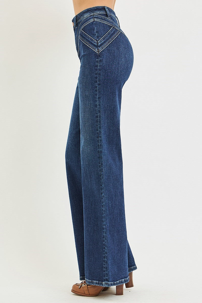 PW20015 - Theodora Jeans-04-Bottoms-Risen Jeans-Krista Anne's Boutique, Women's Fashion and Accessories Located in Oklahoma City, OK and Black Mountain, NC