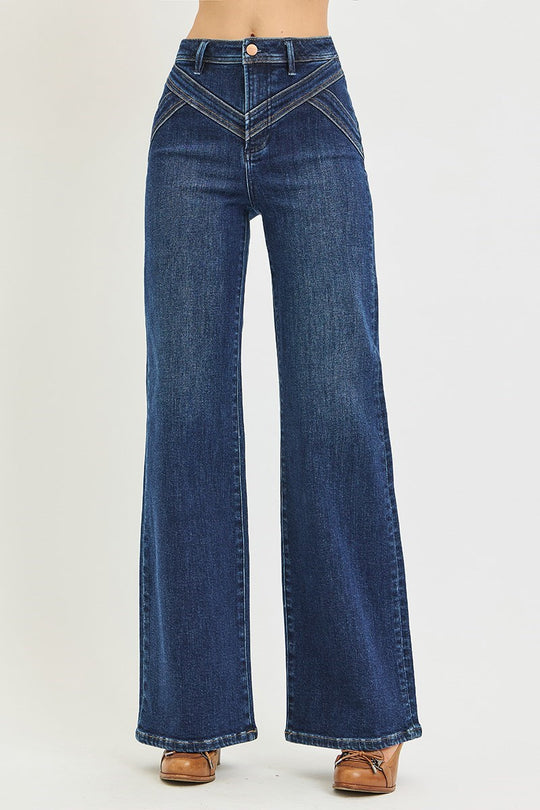 PW20015 - Theodora Jeans-04-Bottoms-Risen Jeans-Krista Anne's Boutique, Women's Fashion and Accessories Located in Oklahoma City, OK and Black Mountain, NC