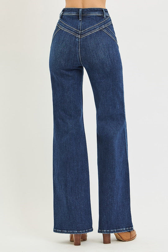 PW20015 - Theodora Jeans-04-Bottoms-Risen Jeans-Krista Anne's Boutique, Women's Fashion and Accessories Located in Oklahoma City, OK and Black Mountain, NC