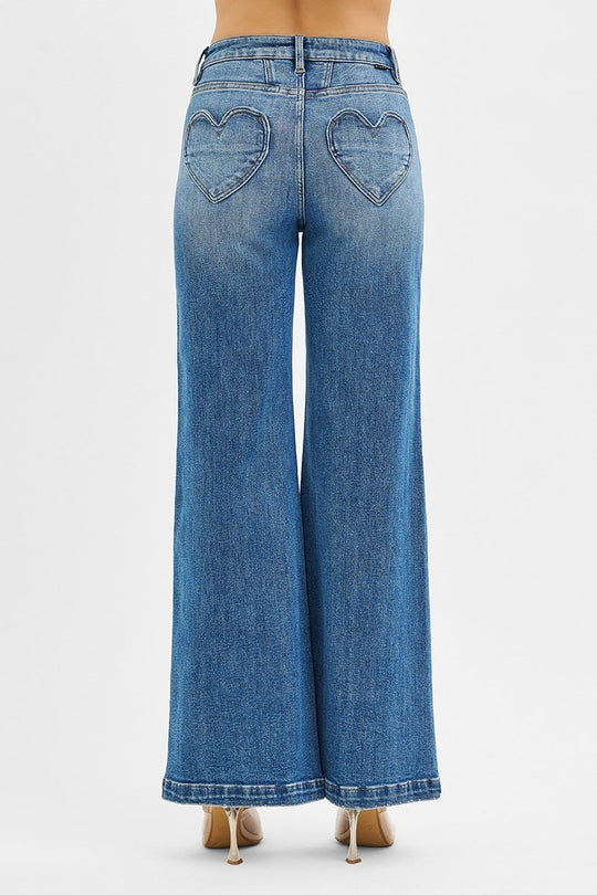 PW21353 - Mia Jeans-04-Bottoms-Risen Jeans-Krista Anne's Boutique, Women's Fashion and Accessories Located in Oklahoma City, OK and Black Mountain, NC