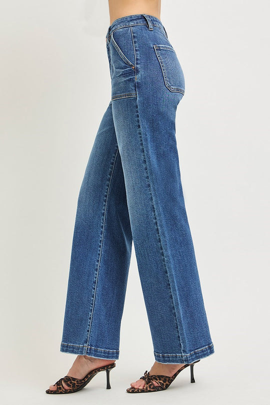 PW21426 - Delphine Jeans-04-Bottoms-Risen Jeans-Krista Anne's Boutique, Women's Fashion and Accessories Located in Oklahoma City, OK and Black Mountain, NC