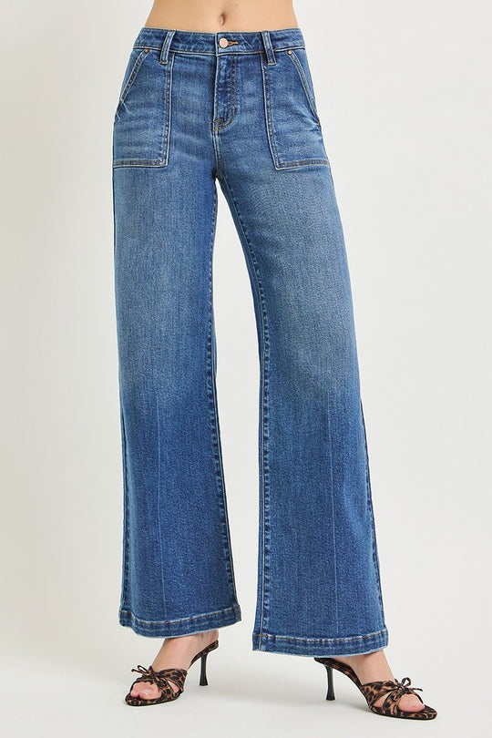 PW21426 - Delphine Jeans-04-Bottoms-Risen Jeans-Krista Anne's Boutique, Women's Fashion and Accessories Located in Oklahoma City, OK and Black Mountain, NC