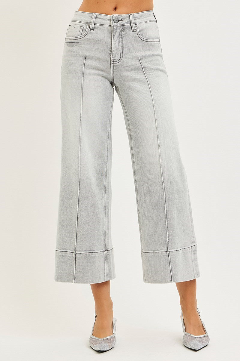 PWC21271 - Misty Pintuck Front Jeans-04-Bottoms-Risen Jeans-Krista Anne's Boutique, Women's Fashion and Accessories Located in Oklahoma City, OK and Black Mountain, NC