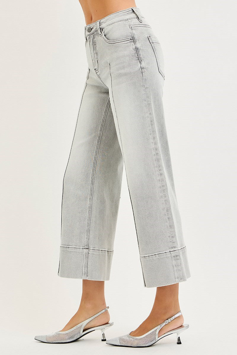 PWC21271 - Misty Pintuck Front Jeans-04-Bottoms-Risen Jeans-Krista Anne's Boutique, Women's Fashion and Accessories Located in Oklahoma City, OK and Black Mountain, NC