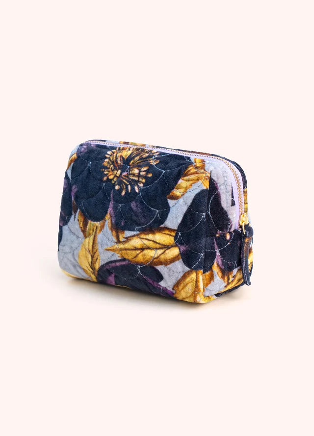 QVB12 - Hellebore Quilted Velvet Vanity Bag-01-Jackets/Blazers-Powder-Krista Anne's Boutique, Women's Fashion and Accessories Located in Oklahoma City, OK and Black Mountain, NC