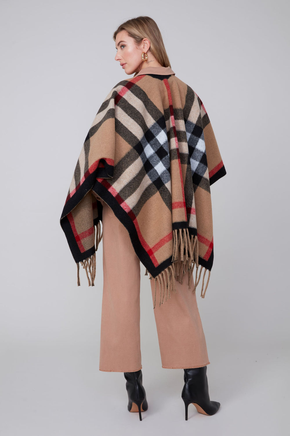 R3921 - Fringed Wrap-08-Scarves/Wraps-Renuar-Krista Anne's Boutique, Women's Fashion and Accessories Located in Oklahoma City, OK and Black Mountain, NC