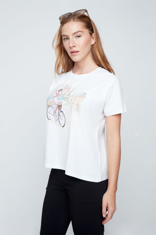 R7821-98G - The Sabrina Tee-03-Tees/Tanks-Renuar-Krista Anne's Boutique, Women's Fashion and Accessories Located in Oklahoma City, OK and Black Mountain, NC