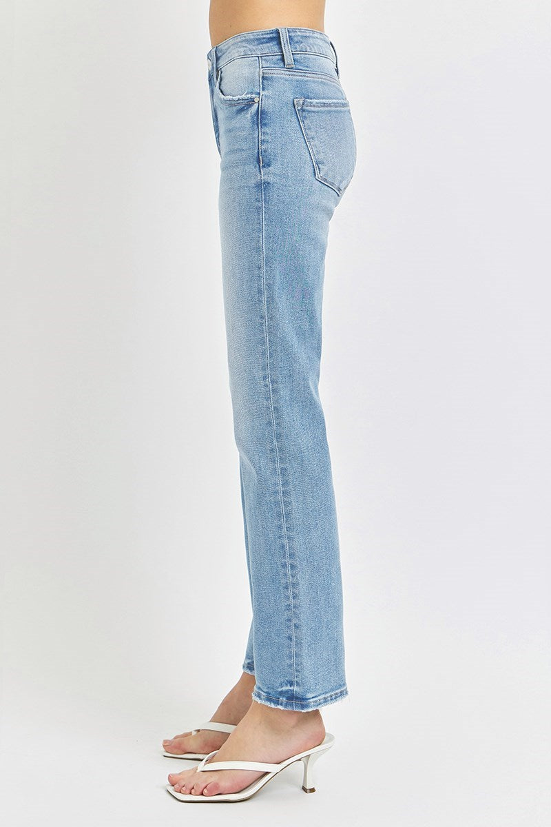 RDP5329RT - Mid Rise Ankle Straight Leg Jeans-04-Bottoms-Risen Jeans-Krista Anne's Boutique, Women's Fashion and Accessories Located in Oklahoma City, OK and Black Mountain, NC