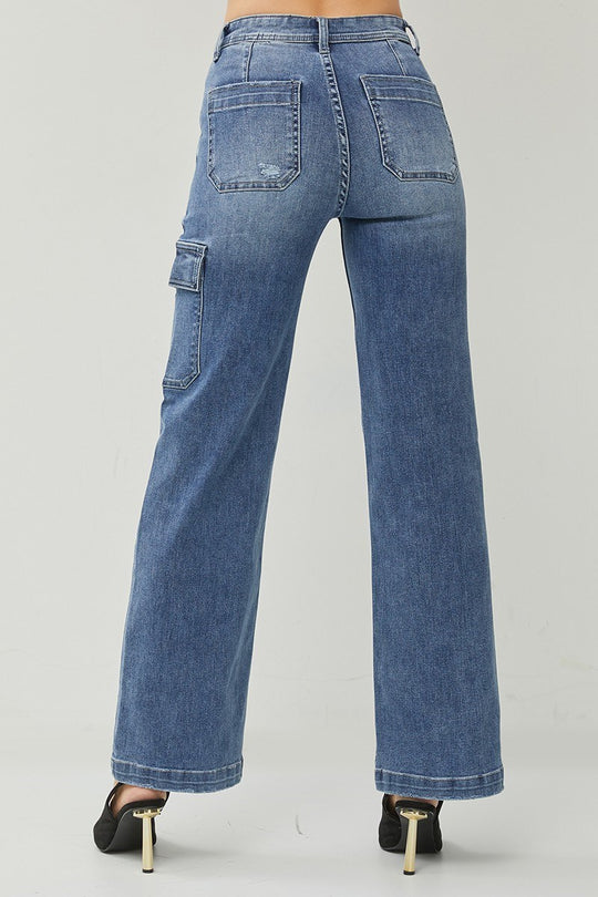 RDP5534 - Lila Jean-04-Bottoms-Risen Jeans-Krista Anne's Boutique, Women's Fashion and Accessories Located in Oklahoma City, OK and Black Mountain, NC