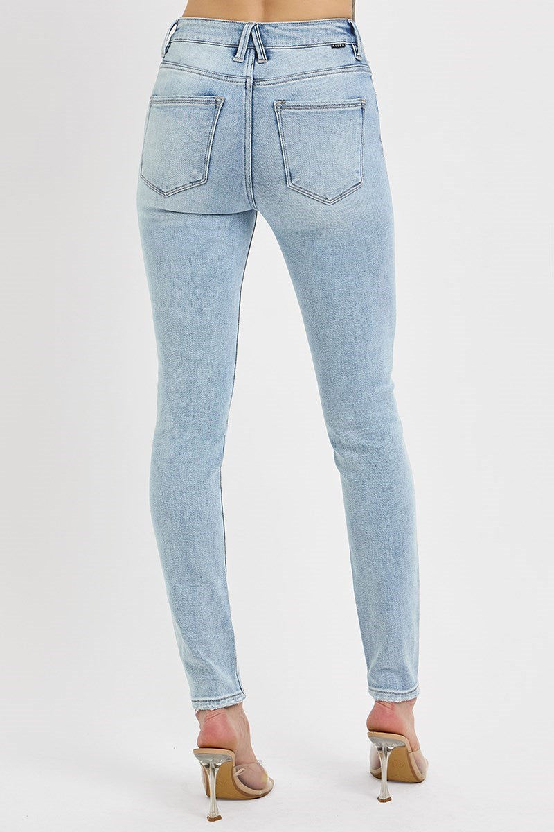 RDP5607 - Light Wash Skinny Jeans-04-Bottoms-Risen Jeans-Krista Anne's Boutique, Women's Fashion and Accessories Located in Oklahoma City, OK and Black Mountain, NC