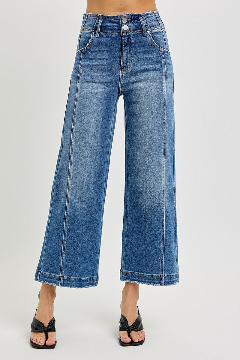 RDP5653 - High Rise Front Seam Jeans-04-Bottoms-Risen Jeans-Krista Anne's Boutique, Women's Fashion and Accessories Located in Oklahoma City, OK and Black Mountain, NC
