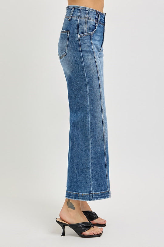 RDP5653 - High Rise Front Seam Jeans-04-Bottoms-Risen Jeans-Krista Anne's Boutique, Women's Fashion and Accessories Located in Oklahoma City, OK and Black Mountain, NC