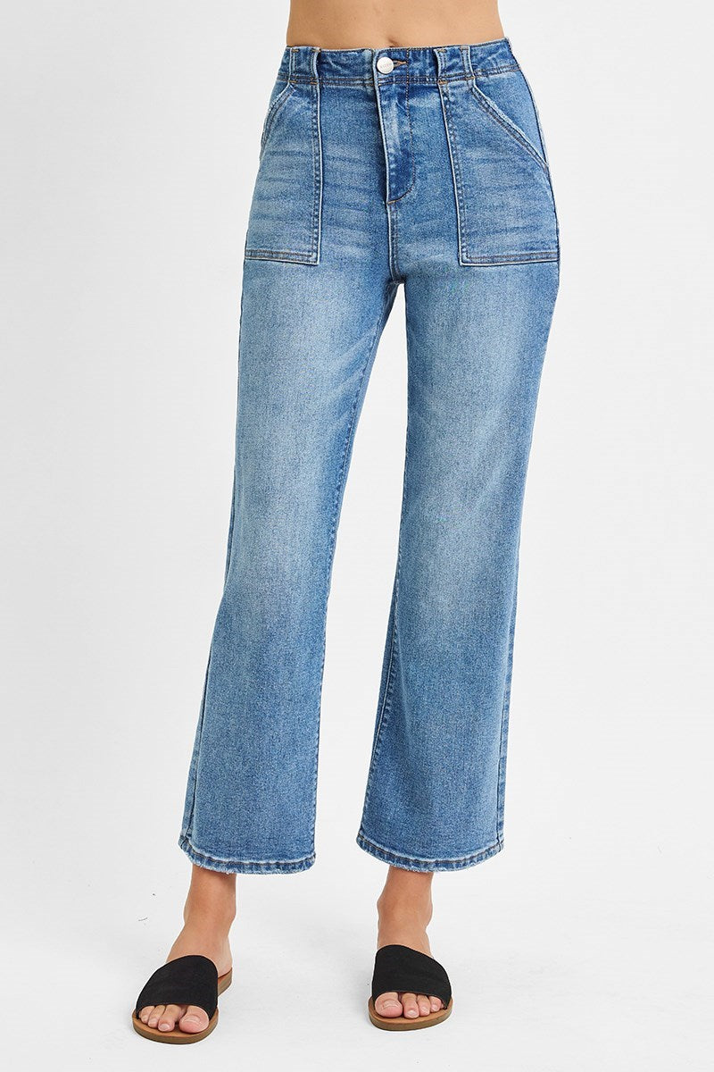 RDP5662CH - Whitney Jean-04-Bottoms-Risen Jeans-Krista Anne's Boutique, Women's Fashion and Accessories Located in Oklahoma City, OK and Black Mountain, NC