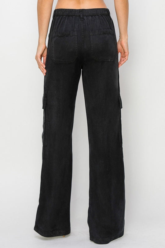 RDP5705 - Marigold Cargo Pants-04-Bottoms-Risen Jeans-Krista Anne's Boutique, Women's Fashion and Accessories Located in Oklahoma City, OK and Black Mountain, NC