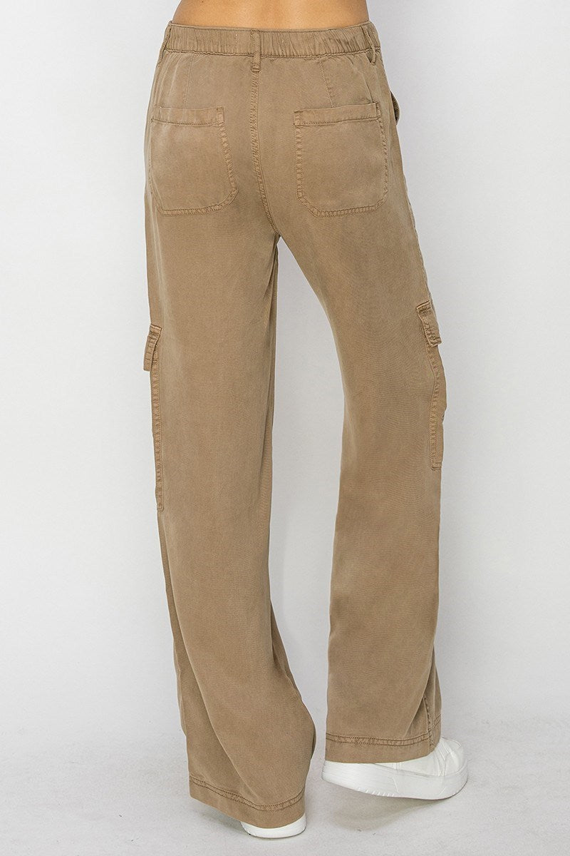 RDP5705 - Marigold Cargo Pants-04-Bottoms-Risen Jeans-Krista Anne's Boutique, Women's Fashion and Accessories Located in Oklahoma City, OK and Black Mountain, NC