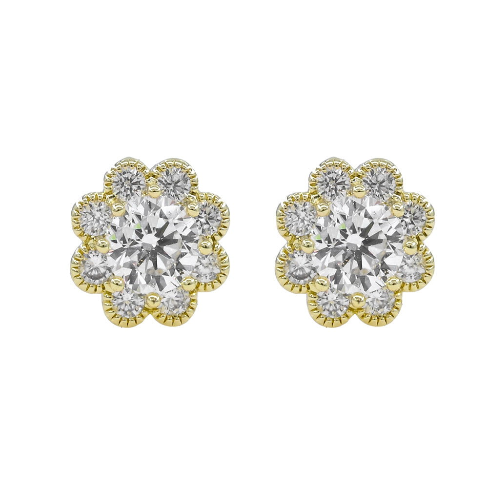 SE5649 - Crystal Flower Stud Earrings