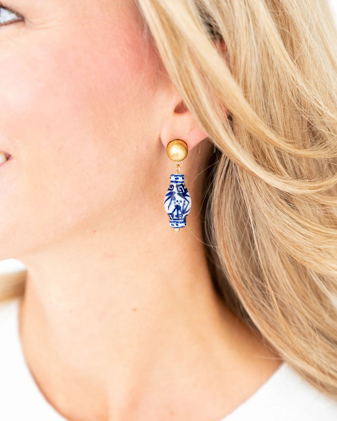 1313G - Ginger Jar Drop Earrings-10-Jewelry-Susan Shaw-Krista Anne's Boutique, Women's Fashion and Accessories Located in Oklahoma City, OK and Black Mountain, NC