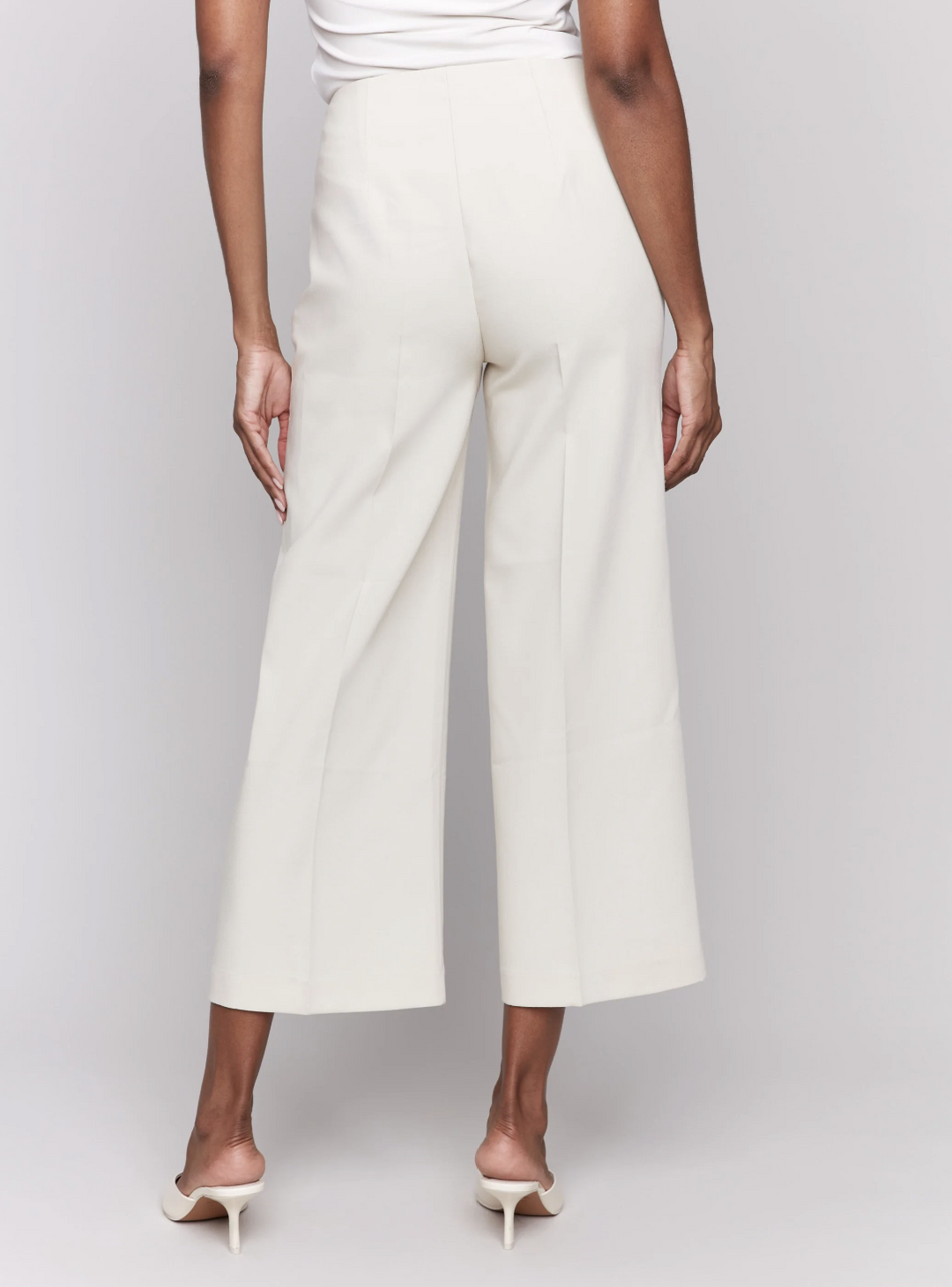 C5494RR-838B - Wide Leg Pant w/ Side Zipper-04-Bottoms-Charlie B.-Krista Anne's Boutique, Women's Fashion and Accessories Located in Oklahoma City, OK and Black Mountain, NC