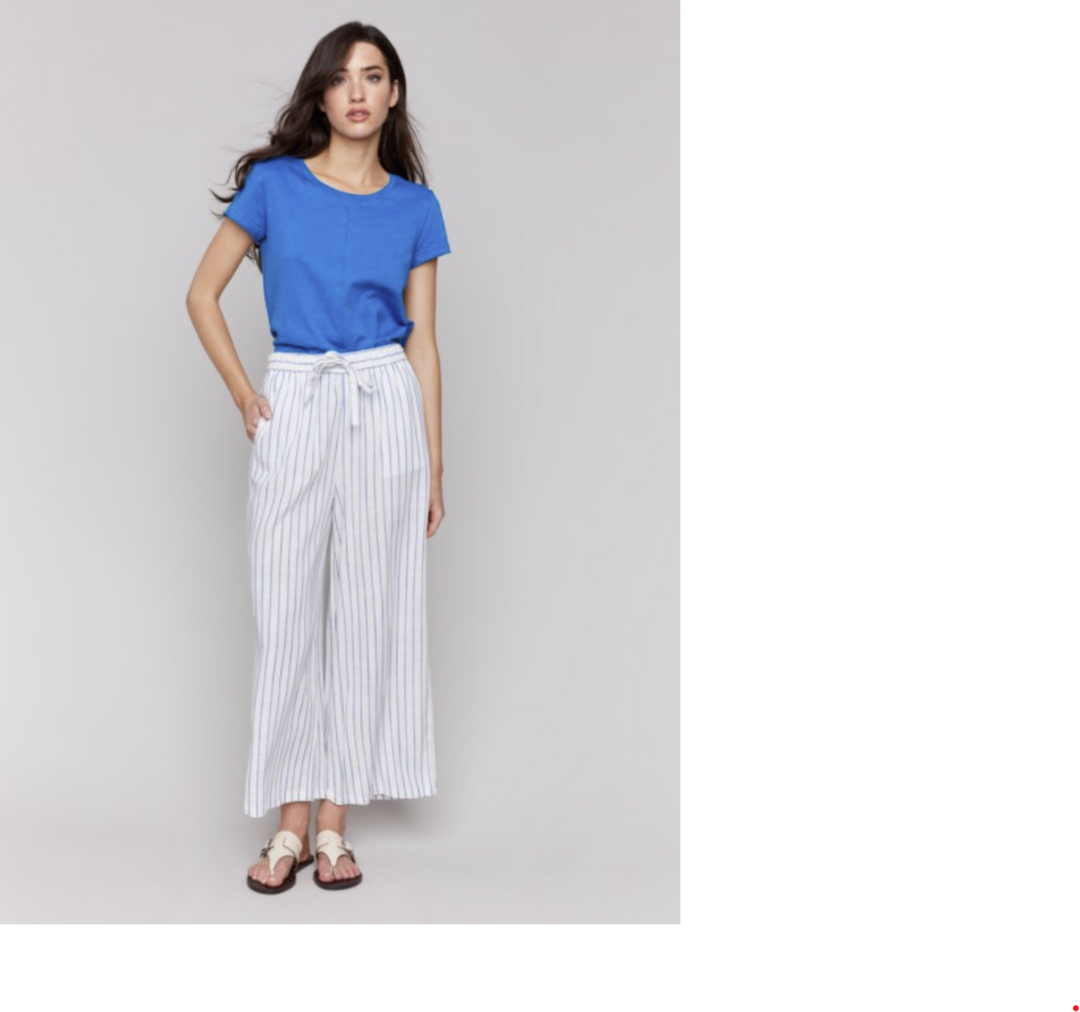 C5657-787A - Pull On Yarn Dye Stripe Pant-04-Bottoms-Charlie B.-Krista Anne's Boutique, Women's Fashion and Accessories Located in Oklahoma City, OK and Black Mountain, NC