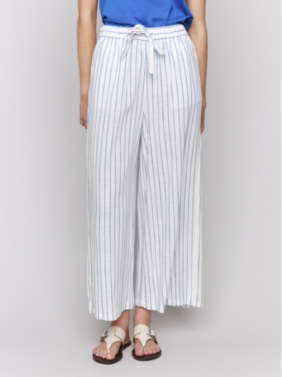 C5657-787A - Pull On Yarn Dye Stripe Pant-04-Bottoms-Charlie B.-Krista Anne's Boutique, Women's Fashion and Accessories Located in Oklahoma City, OK and Black Mountain, NC