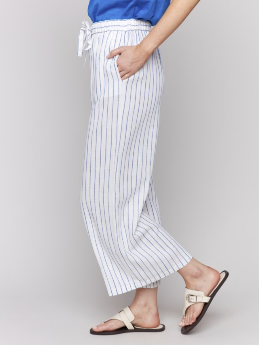 C5657-787A - Pull On Yarn Dye Stripe Pant-04-Bottoms-Charlie B.-Krista Anne's Boutique, Women's Fashion and Accessories Located in Oklahoma City, OK and Black Mountain, NC