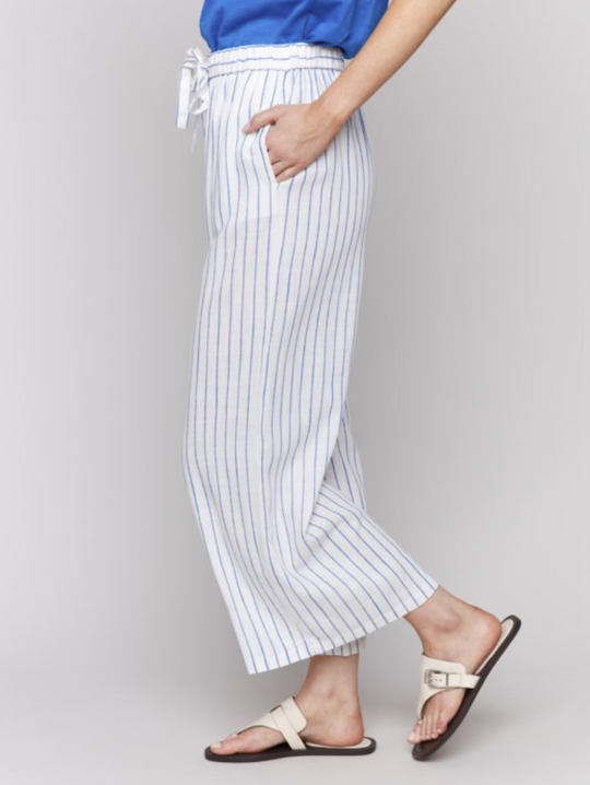 C5657-787A - Pull On Yarn Dye Stripe Pant-04-Bottoms-Charlie B.-Krista Anne's Boutique, Women's Fashion and Accessories Located in Oklahoma City, OK and Black Mountain, NC