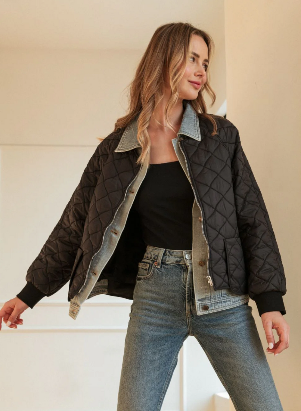 55761JK - Janiel Denim Duo Jacket-01-Jackets/Blazers-Joh-Krista Anne's Boutique, Women's Fashion and Accessories Located in Oklahoma City, OK and Black Mountain, NC