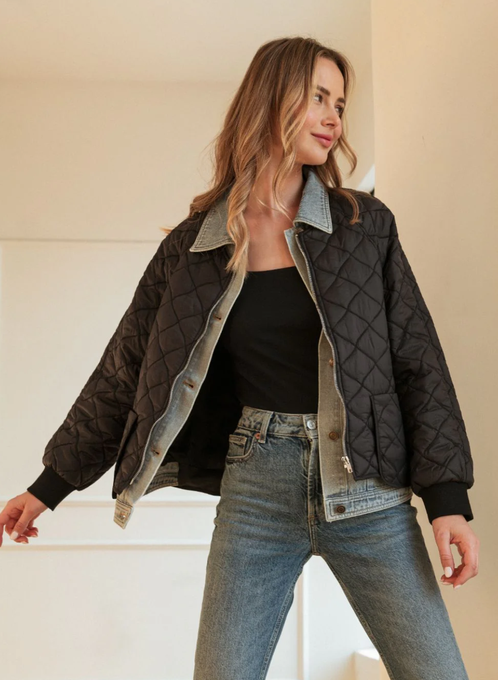 55761JK - Janiel Denim Duo Jacket-01-Jackets/Blazers-Joh-Krista Anne's Boutique, Women's Fashion and Accessories Located in Oklahoma City, OK and Black Mountain, NC