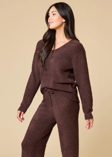 6800-2T - Marshmallow V-Neck Top-02-Tops/Blouses-Softies-Krista Anne's Boutique, Women's Fashion and Accessories Located in Oklahoma City, OK and Black Mountain, NC