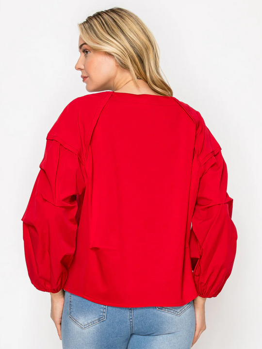 55719W - Jada Top-02-Tops/Blouses-Joh-Krista Anne's Boutique, Women's Fashion and Accessories Located in Oklahoma City, OK and Black Mountain, NC