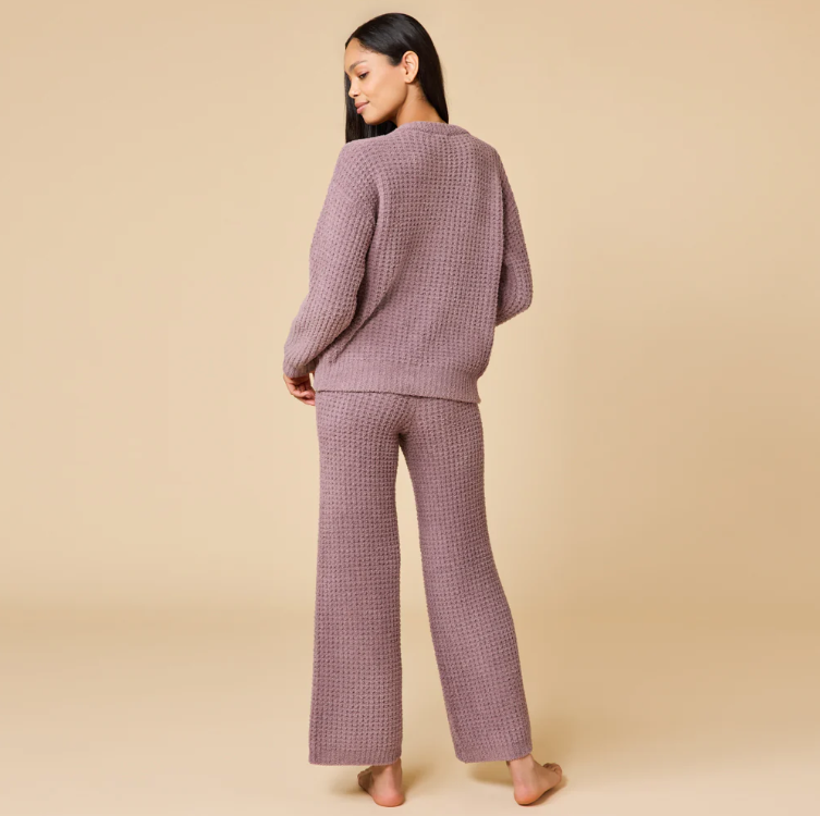 8200-2P Waffle Marshmallow Lounge Pant-02-Tops/Blouses-Softies-Krista Anne's Boutique, Women's Fashion and Accessories Located in Oklahoma City, OK and Black Mountain, NC