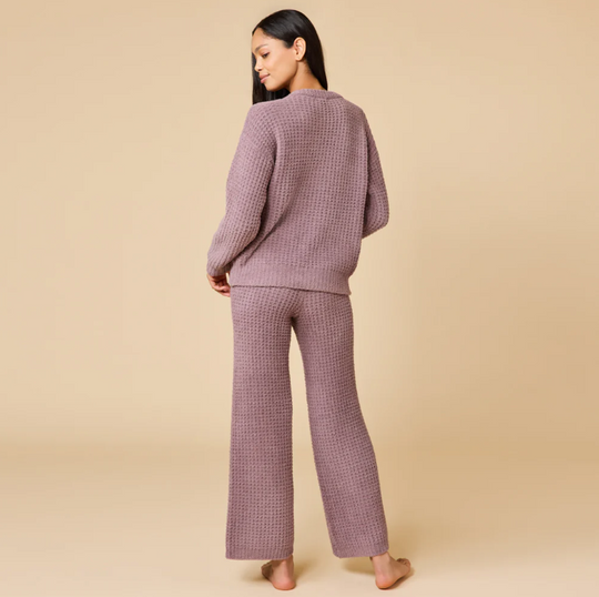 8200-2P Waffle Marshmallow Lounge Pant-02-Tops/Blouses-Softies-Krista Anne's Boutique, Women's Fashion and Accessories Located in Oklahoma City, OK and Black Mountain, NC