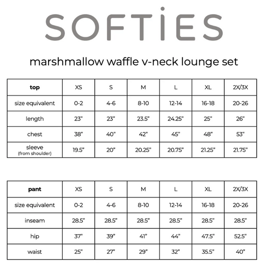 8200-2P Waffle Marshmallow Lounge Pant-02-Tops/Blouses-Softies-Krista Anne's Boutique, Women's Fashion and Accessories Located in Oklahoma City, OK and Black Mountain, NC