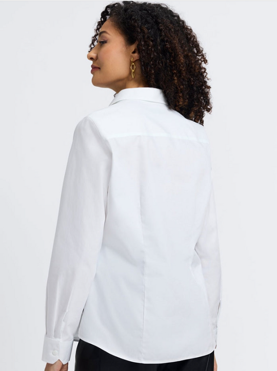 Dianna No-Iron Pinpoint Long Sleeve Blouse-Apparel-Foxcroft-Krista Anne's Boutique, Women's Fashion and Accessories Located in Oklahoma City, OK and Black Mountain, NC