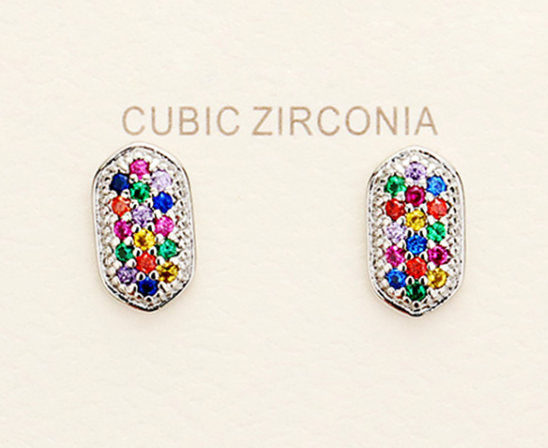 SE3101-R-MT - Mini Window Pane Stud Earrings-10-Jewelry-Wona Trading, Inc.-Krista Anne's Boutique, Women's Fashion and Accessories Located in Oklahoma City, OK and Black Mountain, NC