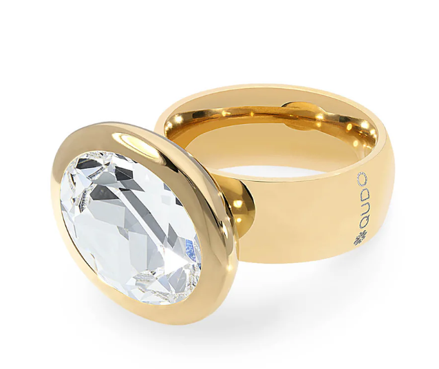 106001/40 - Gold Big Tivola Ring-10-Jewelry-Qudo-Krista Anne's Boutique, Women's Fashion and Accessories Located in Oklahoma City, OK and Black Mountain, NC