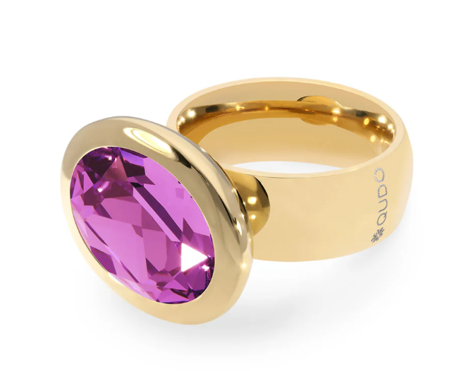 106001/40 - Gold Big Tivola Ring-10-Jewelry-Qudo-Krista Anne's Boutique, Women's Fashion and Accessories Located in Oklahoma City, OK and Black Mountain, NC