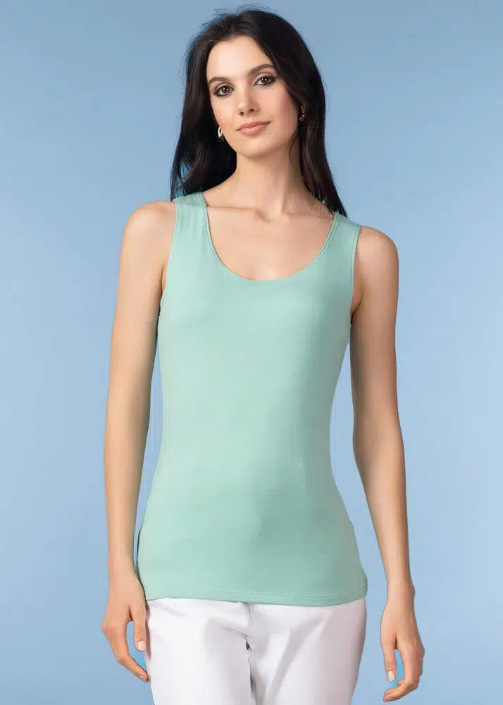 TAS01S26 - Short Tank Top-03-Tees/Tanks-Alison Sheri-Krista Anne's Boutique, Women's Fashion and Accessories Located in Oklahoma City, OK and Black Mountain, NC