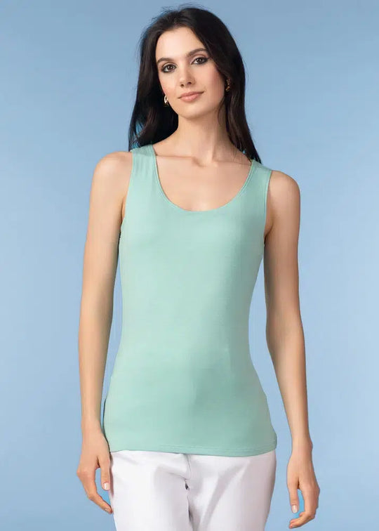 TAS01S26 - Short Tank Top-03-Tees/Tanks-Alison Sheri-Krista Anne's Boutique, Women's Fashion and Accessories Located in Oklahoma City, OK and Black Mountain, NC