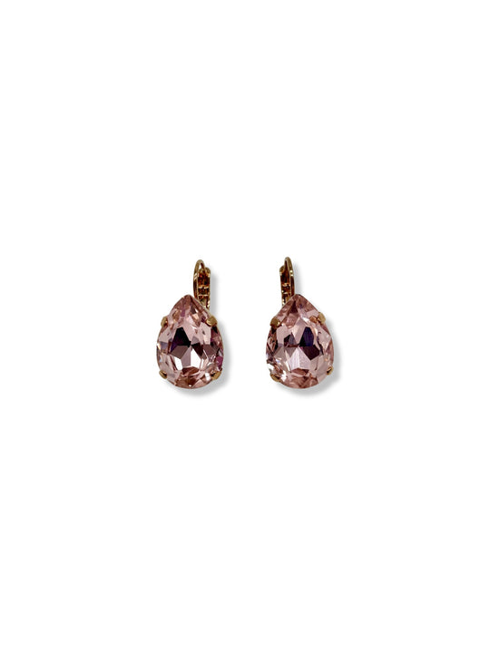 E-1098/5-223-RG6 - Large Pear Leverback Earrings-10-Jewelry-Mariana-Krista Anne's Boutique, Women's Fashion and Accessories Located in Oklahoma City, OK and Black Mountain, NC