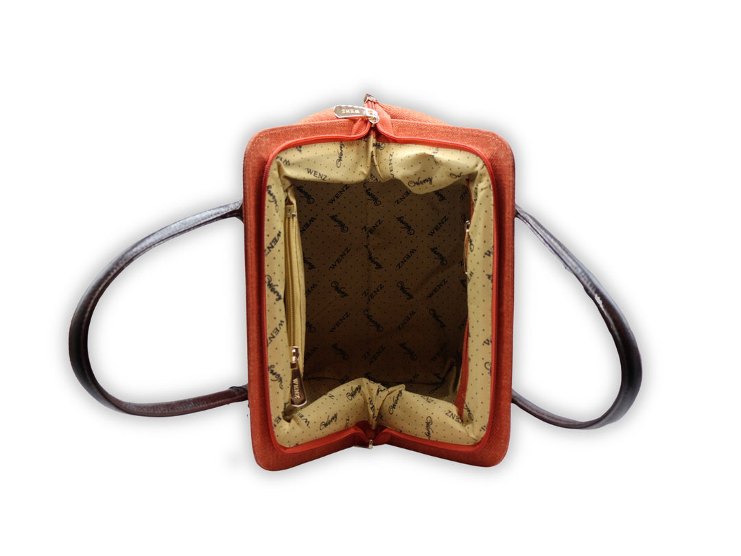 BG:800 - Structured Fabric Handbag-09-Accessories-Vintage Decor Inc.-Krista Anne's Boutique, Women's Fashion and Accessories Located in Oklahoma City, OK and Black Mountain, NC