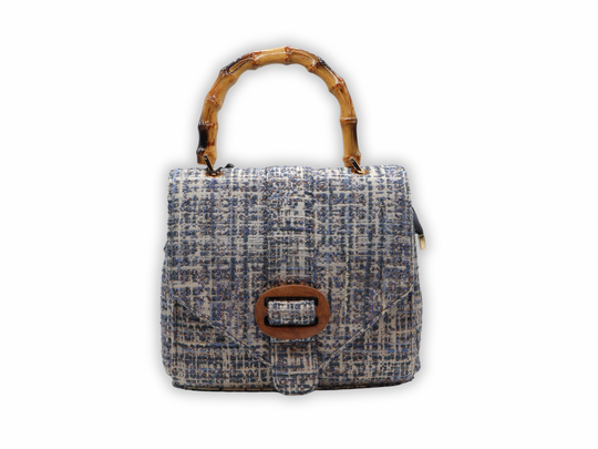 BG:801 - Bamboo Handle Structured Mini Handbag-09-Accessories-Vintage Decor Inc.-Krista Anne's Boutique, Women's Fashion and Accessories Located in Oklahoma City, OK and Black Mountain, NC
