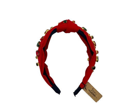 Holiday Embellished Top Knot Headband-09-Accessories-Misc-Krista Anne's Boutique, Women's Fashion and Accessories Located in Oklahoma City, OK and Black Mountain, NC